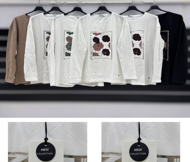 Bluzki damskie Roz S-XL, Mix Kolor Paczka 12 szt